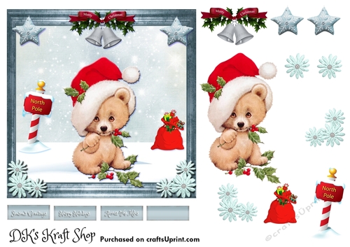 Cute Bear Christmas Sheet 8