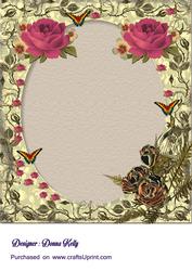 Rose and Butterfly Insert