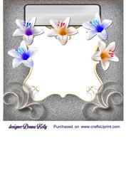 Lilies and Tulip Insert for Sympathy,get Well, and Birthday