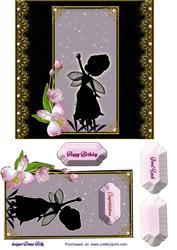 Silhouette Fairy Card Front