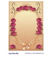 Pretty Girl and Roses Insert