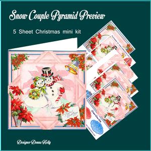 Snow Couple Christmas 5 Sheet Mini Kit