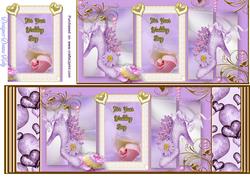 Pretty Lilac Wedding Large Dl