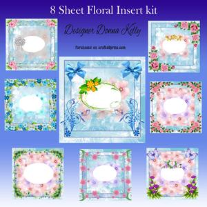 8 Floral Inserts