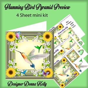 Humming Bird All Occasion Pyramid Card