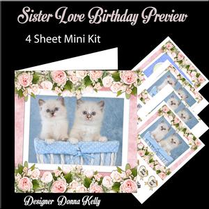 Sister Love Birthday Mini Kit