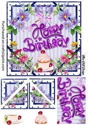 Happy Birthday Floral