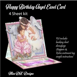 Angels Birthday Easel Card