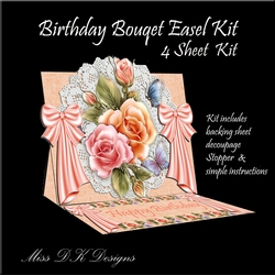 Birthday Bouquet  Easel Card