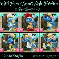 Girl Power Smurf Style Bumper Kit