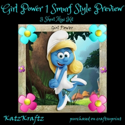 Girl Power Smurf Style 1 Mini Kit