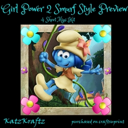 Girl Power Smurf Style 2 Mini Kit