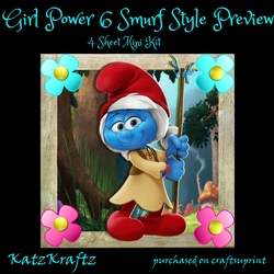Girl Power Smurf Style 6 Mini Kit
