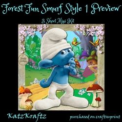 Forest Fun Smurf Style 1 Mini Kit
