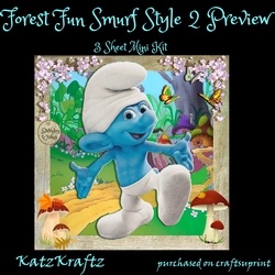 Forest Fun Smurf Style 2 Mini Kit