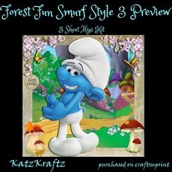 Forest Fun Smurf Style 3 Mini Kit