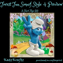Forest Fun Smurf Style 4 Mini Kit