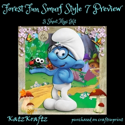 Forest Fun Smurf Style 7 Mini Kit