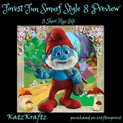 Forest Fun Smurf Style 8 Mini Kit