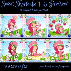 Sweet Shortcake 1-6 Bumper Kit