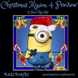 Christmas Minion 4 Mini Kit