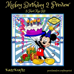 Mickey Birthday 2 Mini Kit
