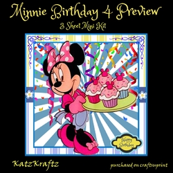 Minnie Birthday 4 Mini Kit