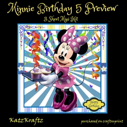 Minnie Birthday 5 Mini Kit