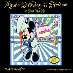 Minnie Birthday 6 Mini Kit