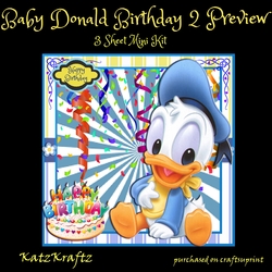 Baby Donald Birthday 2 Mini Kit
