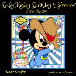 Baby Mickey Birthday 2 Mini Kit