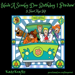 Have A Scooby Doo 1 Birthday Mini Kit