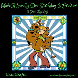 Have A Scooby Doo 3 Birthday Mini Kit