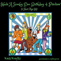 Have A Scooby Doo 4 Birthday Mini Kit