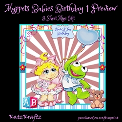 Muppets  Babies Birthday 1  Mini Kit