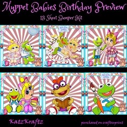 Muppets Babies BirthdayBumper Kit