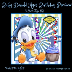 Baby Donald Ages Birthday Mini Kit