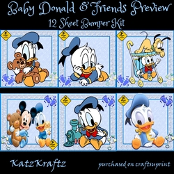 Baby Donald & Friends Bumper Kit