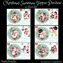 Snowman Topper kit