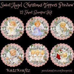Sweet Angel Christmas Toppers Bumper Kit