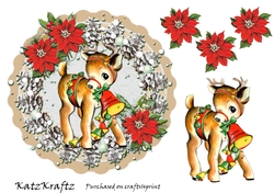 Vintage Reindeer Christmas 1
