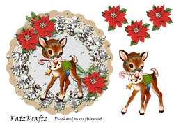 Vintage Reindeer Christmas 2
