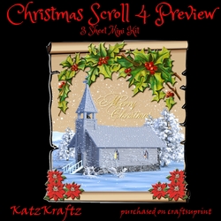 Christmas Scroll 4 Mini Kit