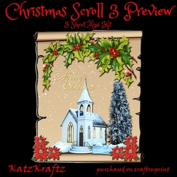 Christmas Scroll 3 Mini Kit
