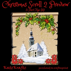 Christmas Scroll 2 Mini Kit
