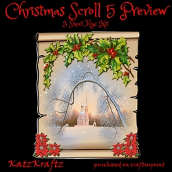 Christmas Scroll 5 Mini Kit
