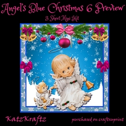 Angels Blue Christmas 6
