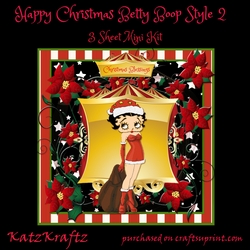 Happy Christmas Betty Boop Style 2