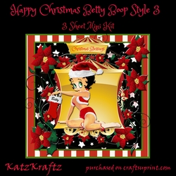 Happy Christmas Betty Boop Style 3
