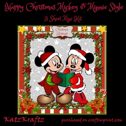 Happy Christmas Mickey & Minnie Style 4